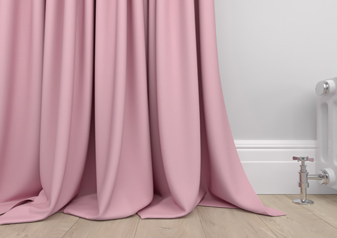 Faux Suede, Pastel Pink - Made to Measure Curtains - Image 6
